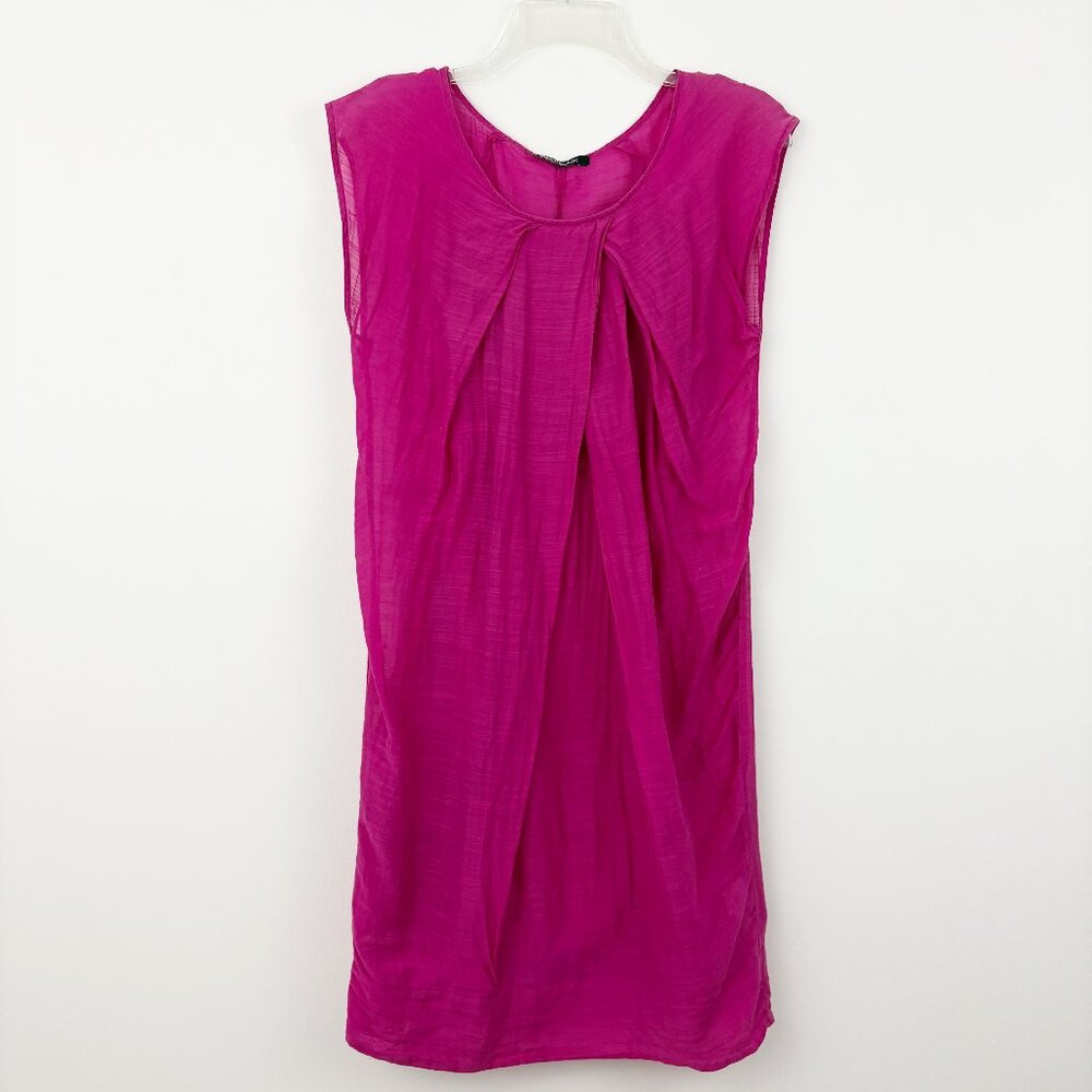 Pennyblack Pink Dress Size 4 MaxMara Cotton Silk Sleeveless Slip Scoop Neck